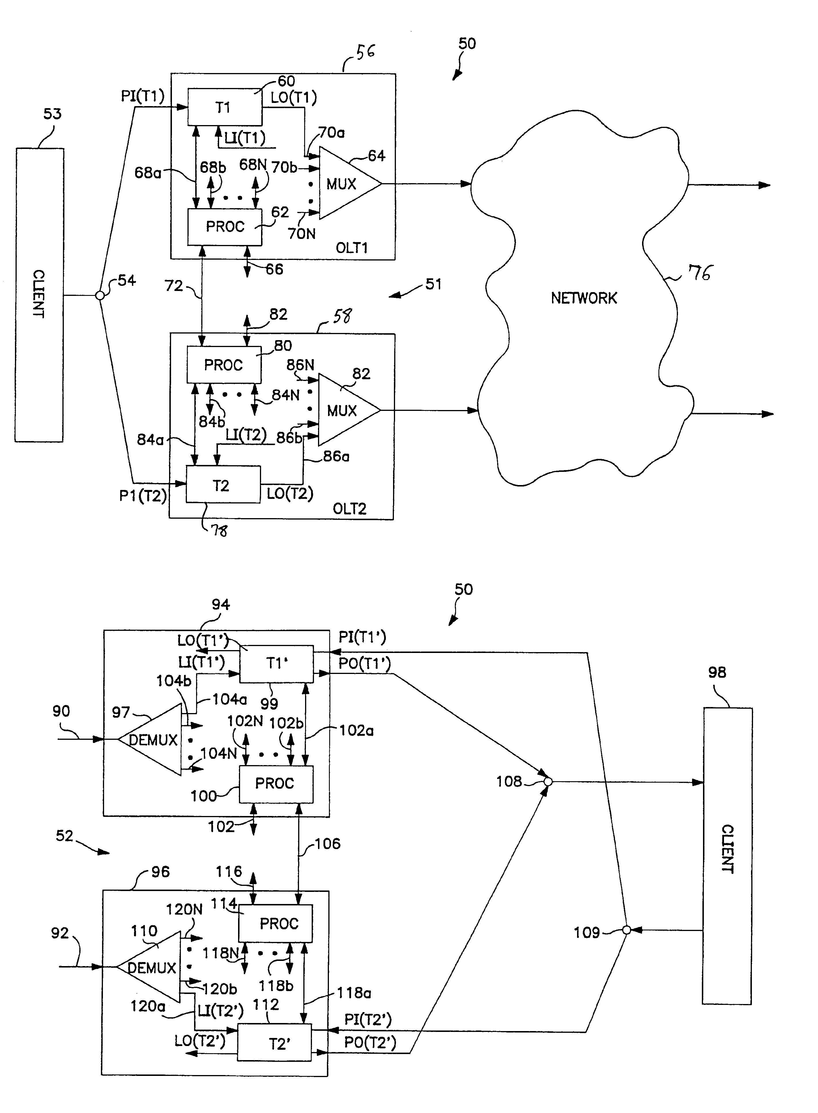 Optical ring protection apparatus and methods