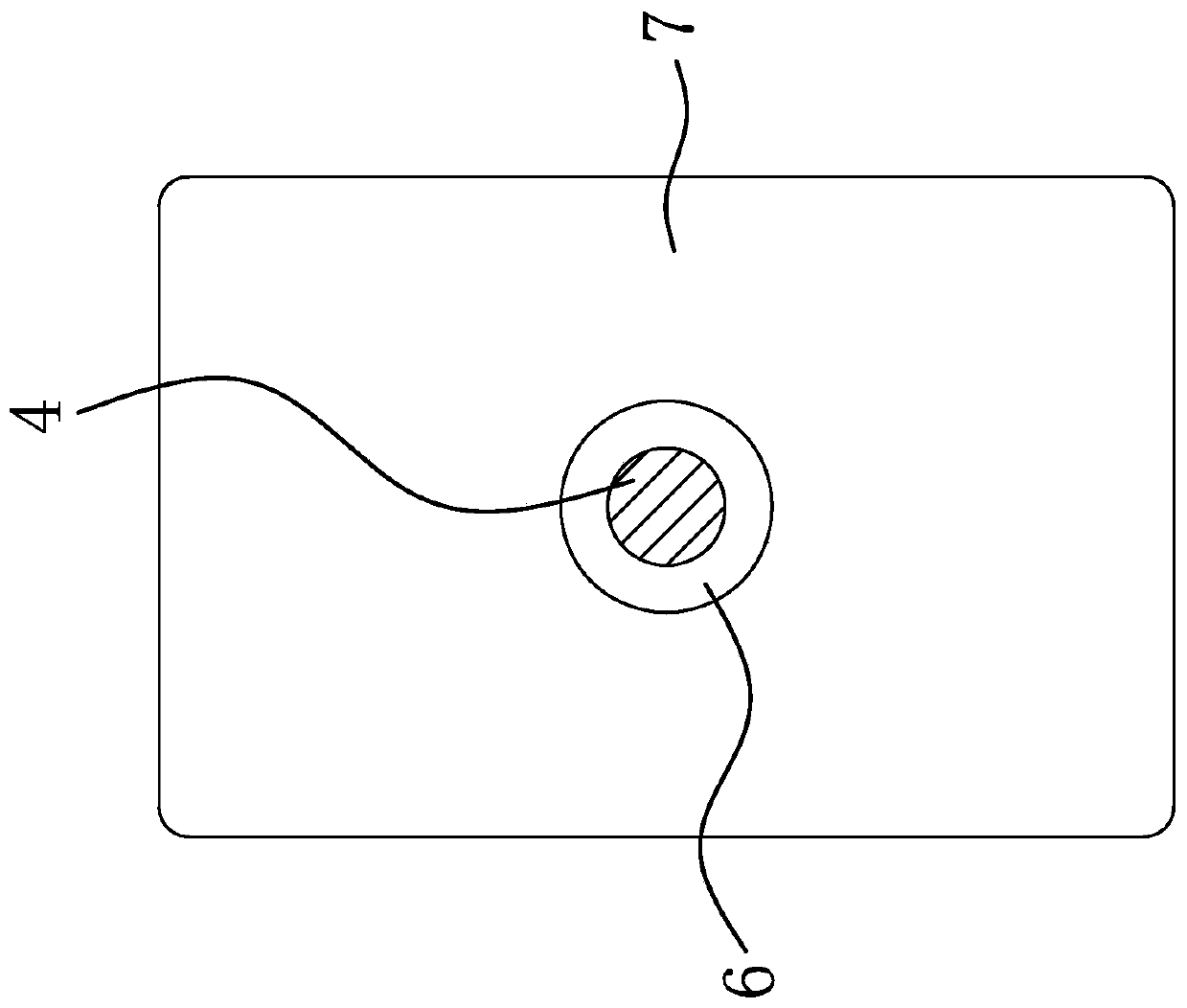 Surface treatment device for airbag base cloth