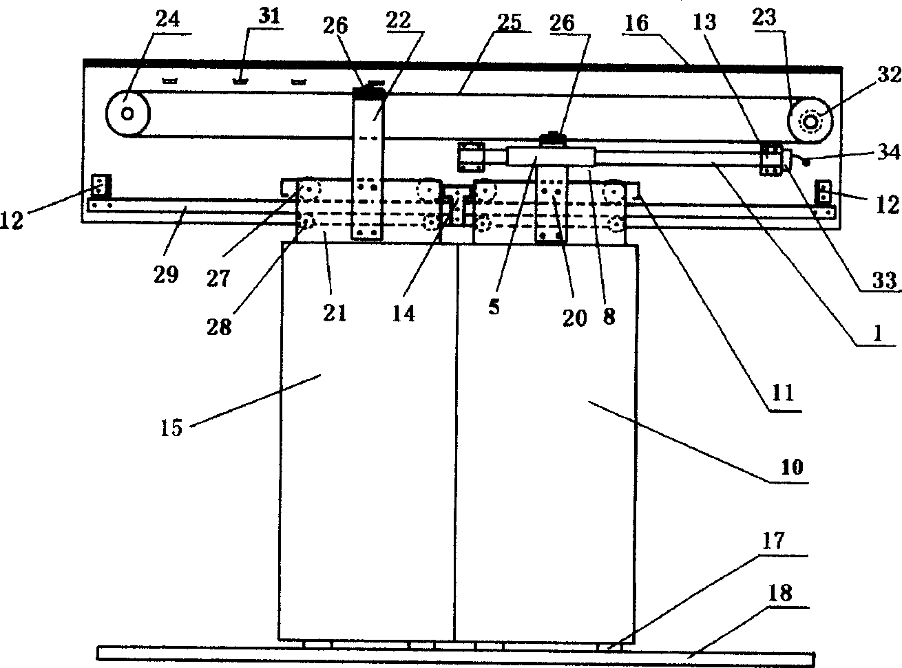 Lift gate installation drived by direct current linear motion actuator