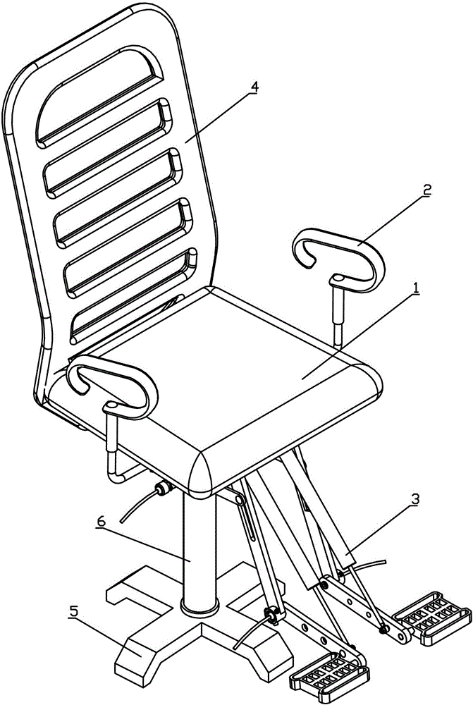 Fitness chair with digital output function