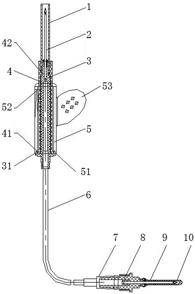 Needling prevention device and blood taking needle made by same