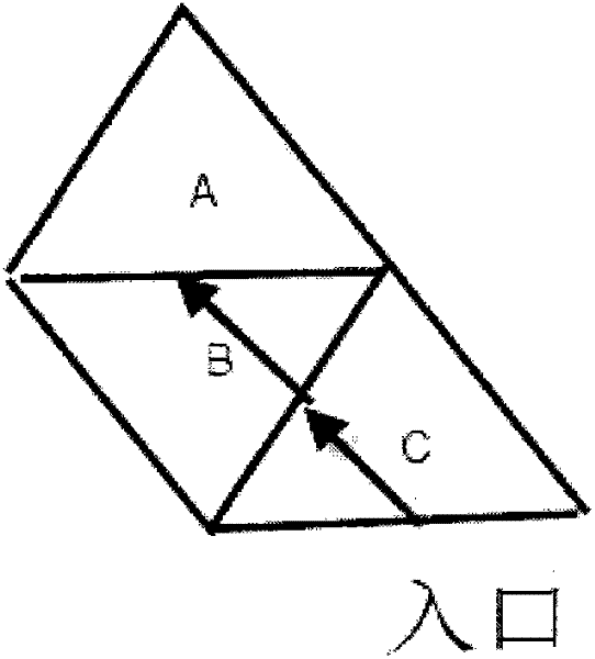 Method for tracking contour line to boundary and fault based on triangular mesh