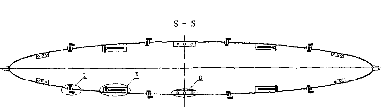 High-speed double-ended vessel free from sinking, capable of turning around without swinging rudder and capable of traversing by means of left and right displacement