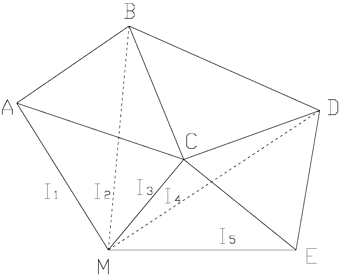 Network rtk double-difference ionospheric delay interpolation method and device