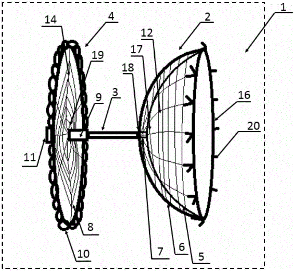 Left auricle plugging device