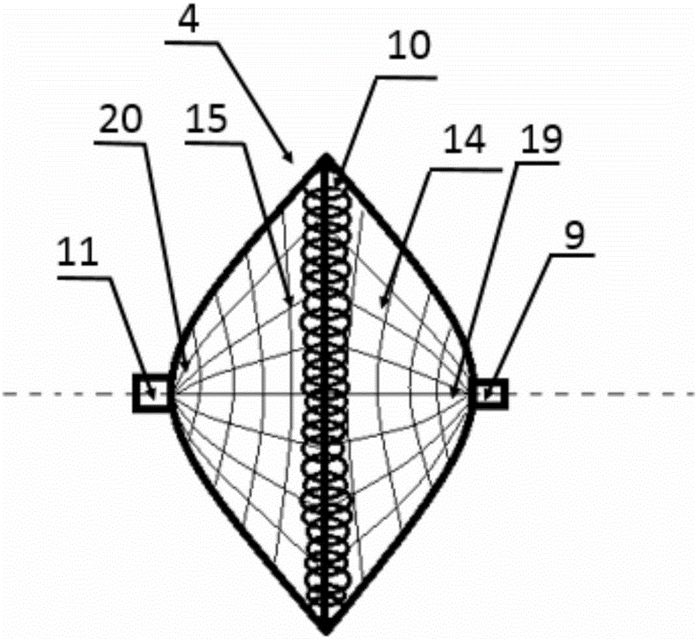 Left auricle plugging device