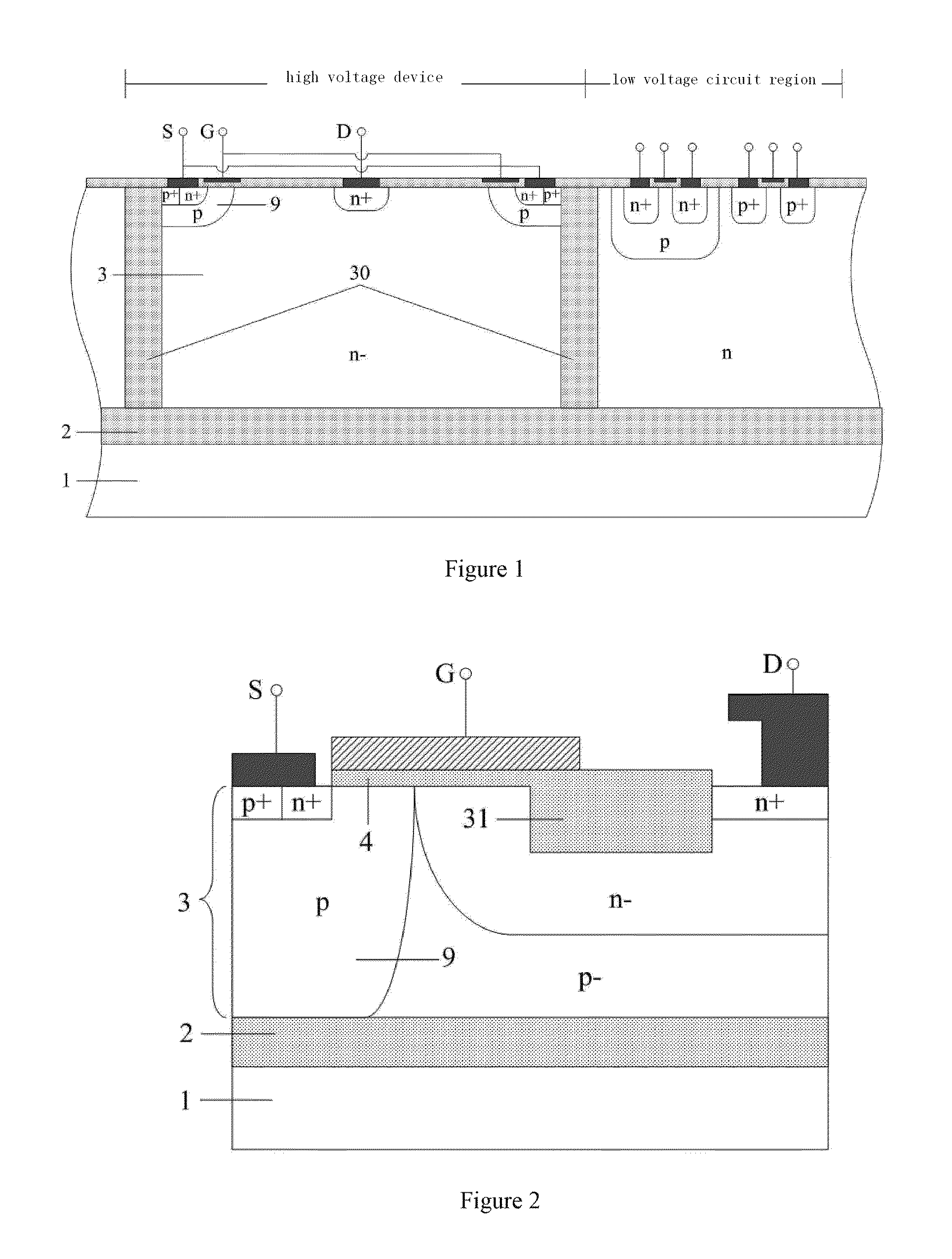 SOI lateral MOSFET devices