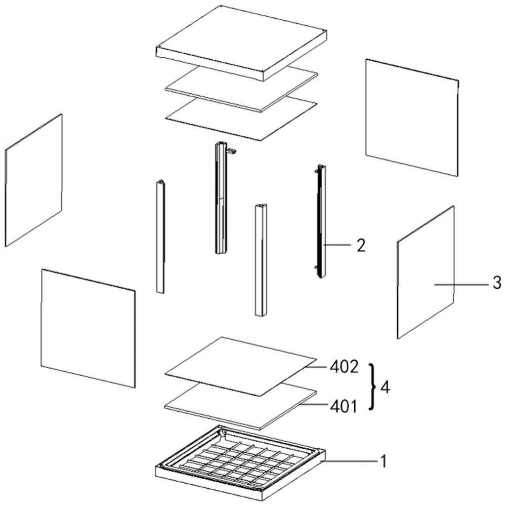 Assembled exhibition lamp box