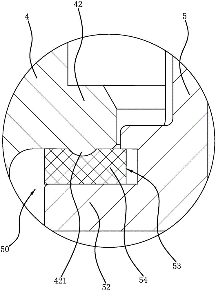 Wine output structure of plastic wine bucket