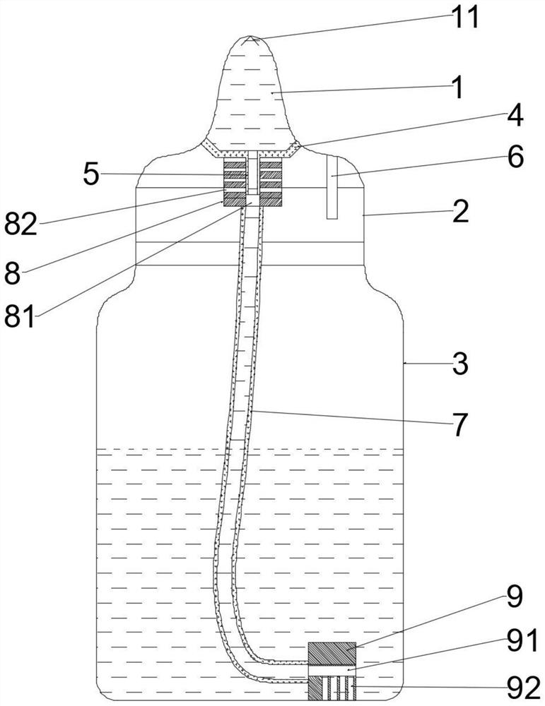 Dual-purpose anti-choking feeding bottle