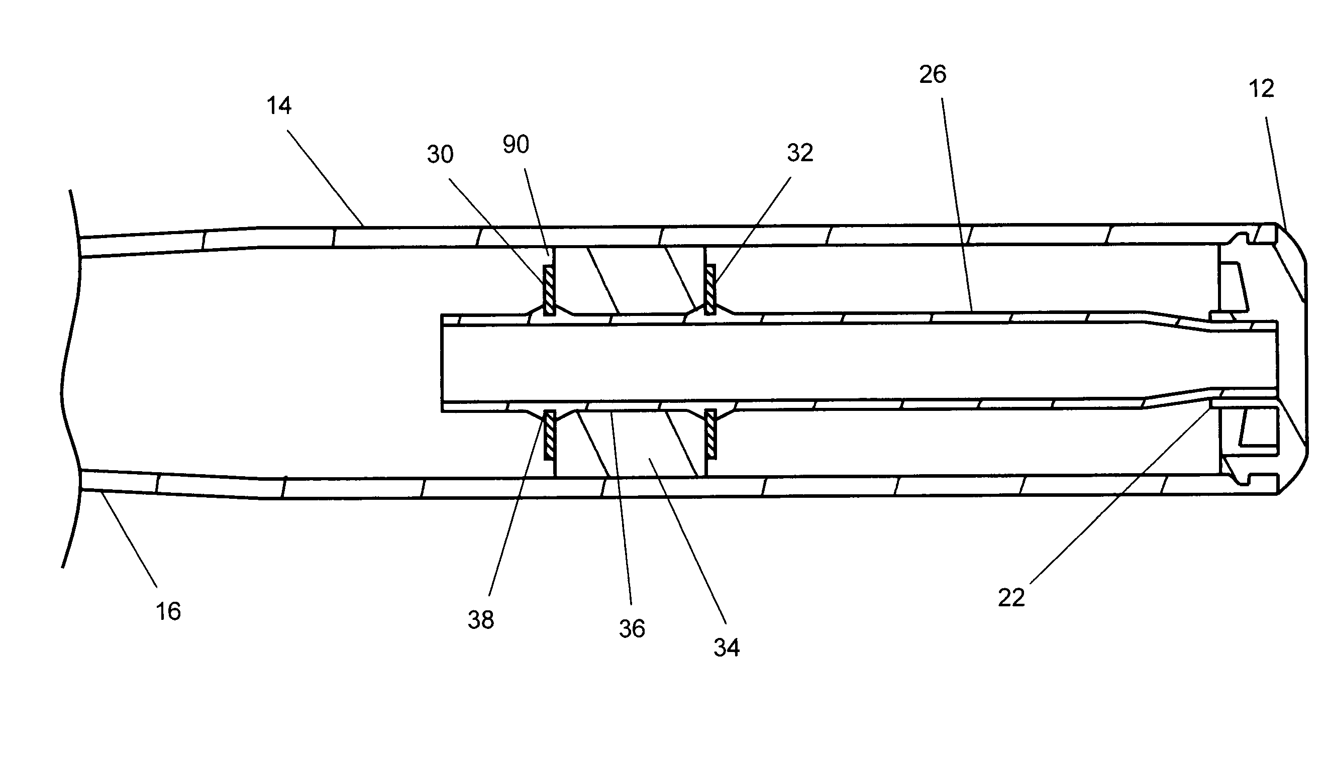 Ball bat with internal impact dampening means