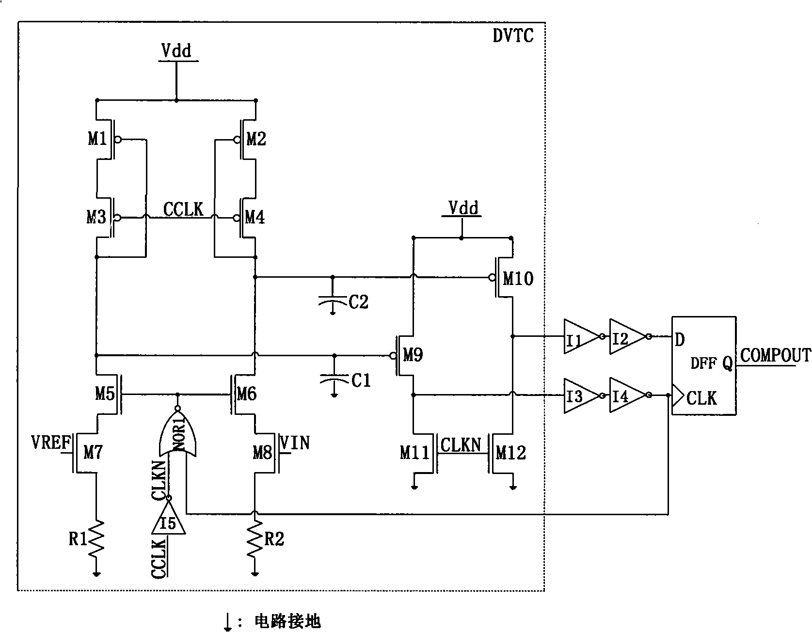 Ultra-low power consumption comparer based on time domain