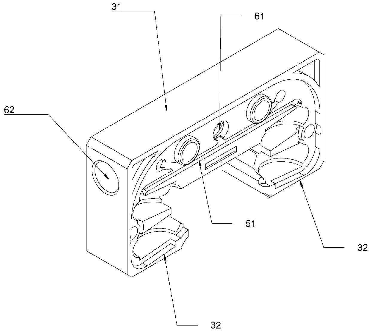 End plastic cover and linear guide rail pair