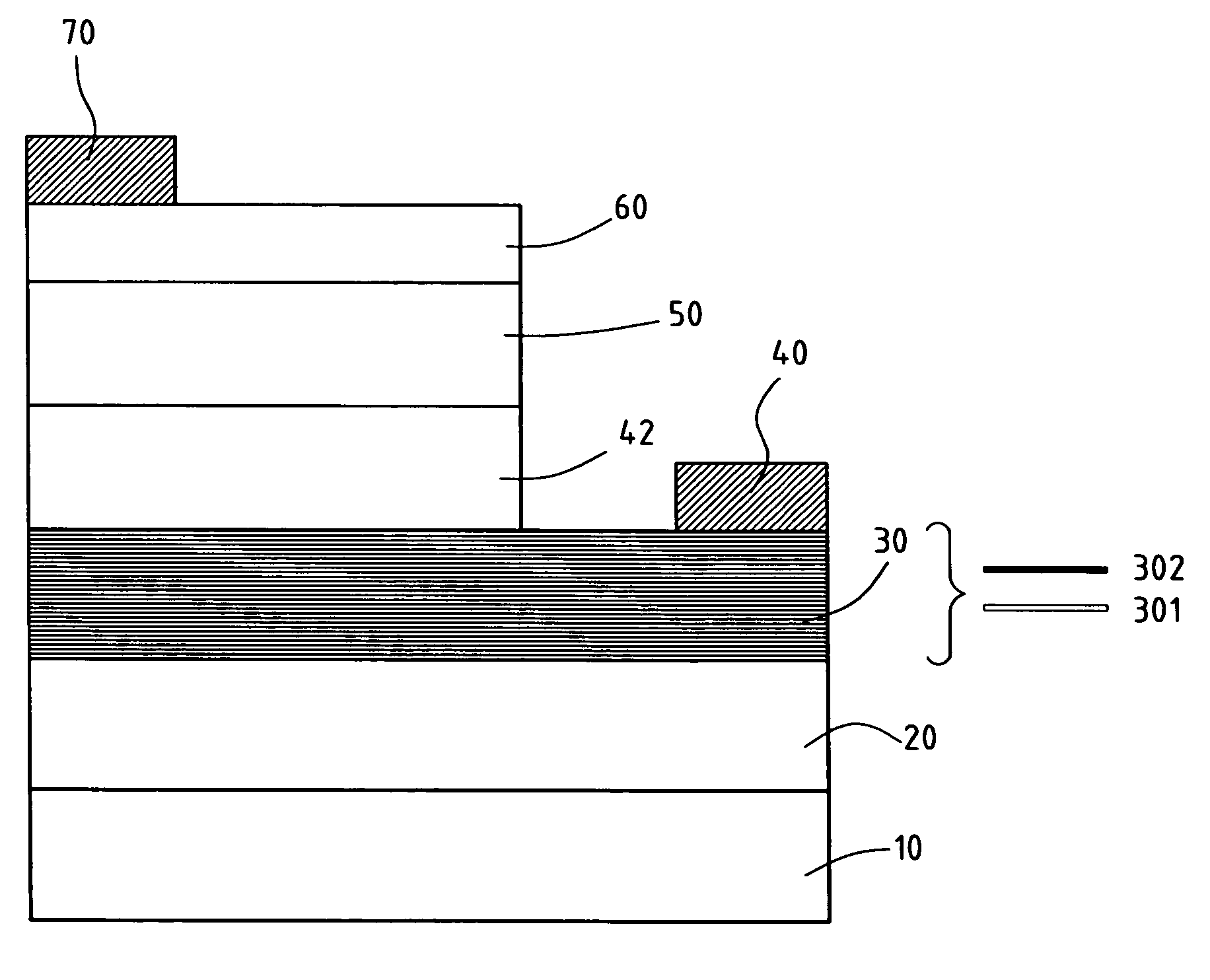 Gallium-nitride based multi-quantum well light-emitting diode n-type contact layer structure