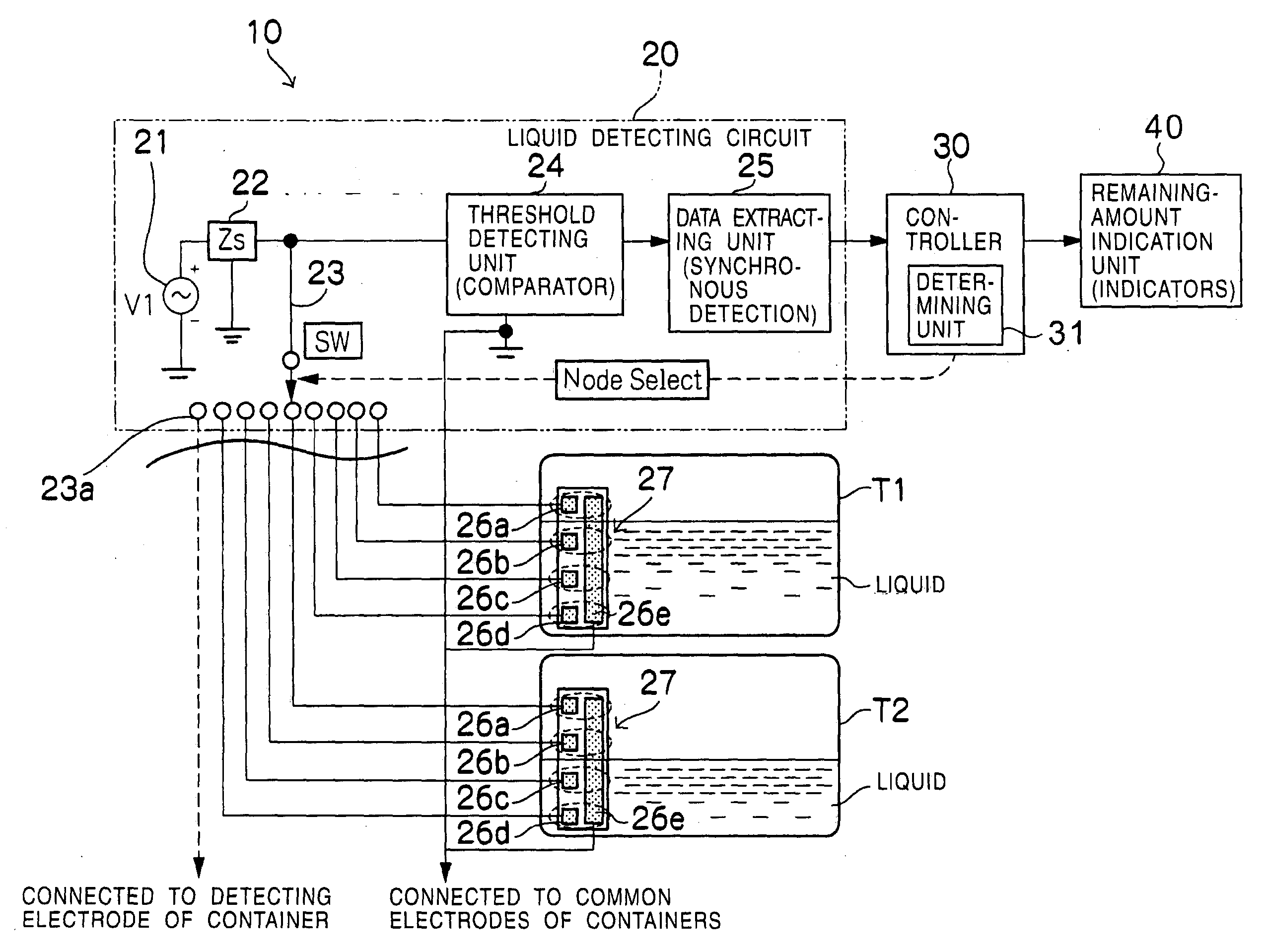 Liquid detecting apparatus, liquid-amount detecting apparatus, liquid detecting method, and liquid-amount detecting method