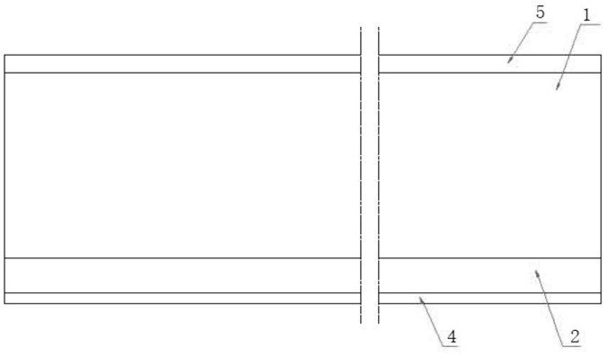 A non-translucent aluminum sideband profile and its preparation process