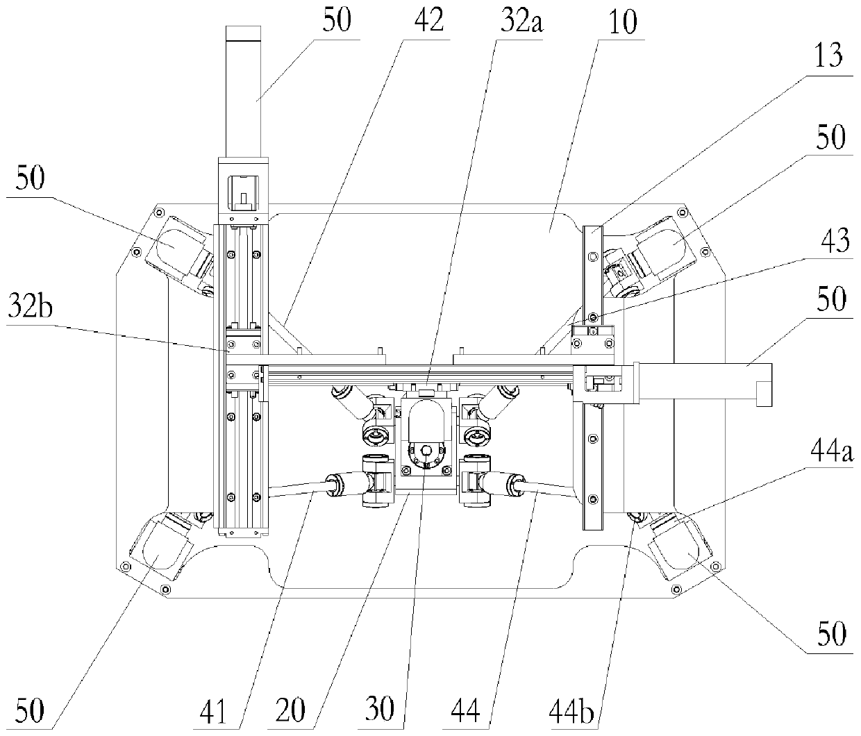 Redundant drive-based six-degree-of-freedom parallel robot