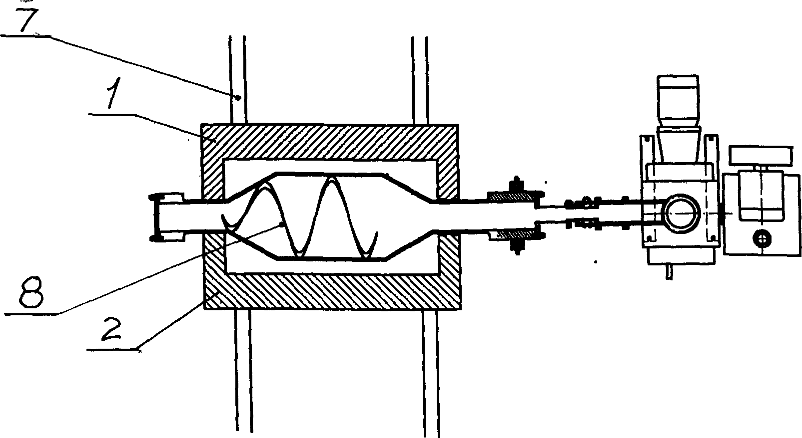 Rotary hydrogen crushing furnace