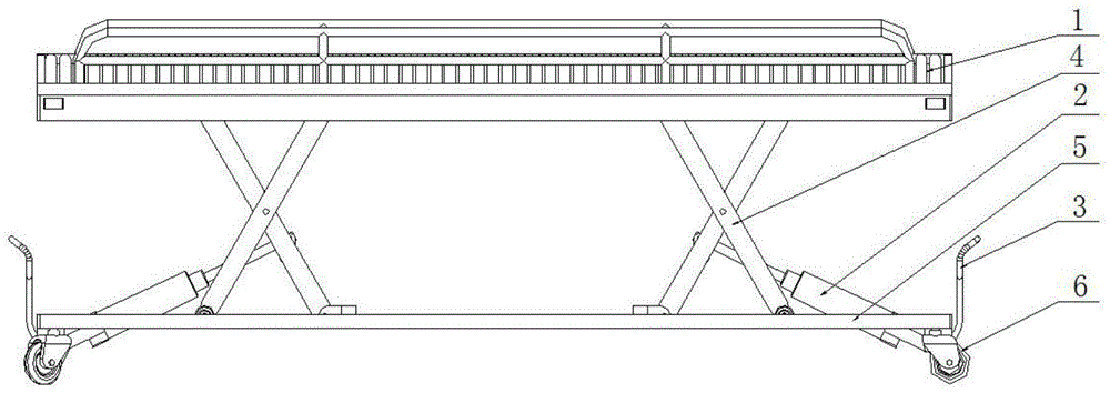 A mobile lifting rack