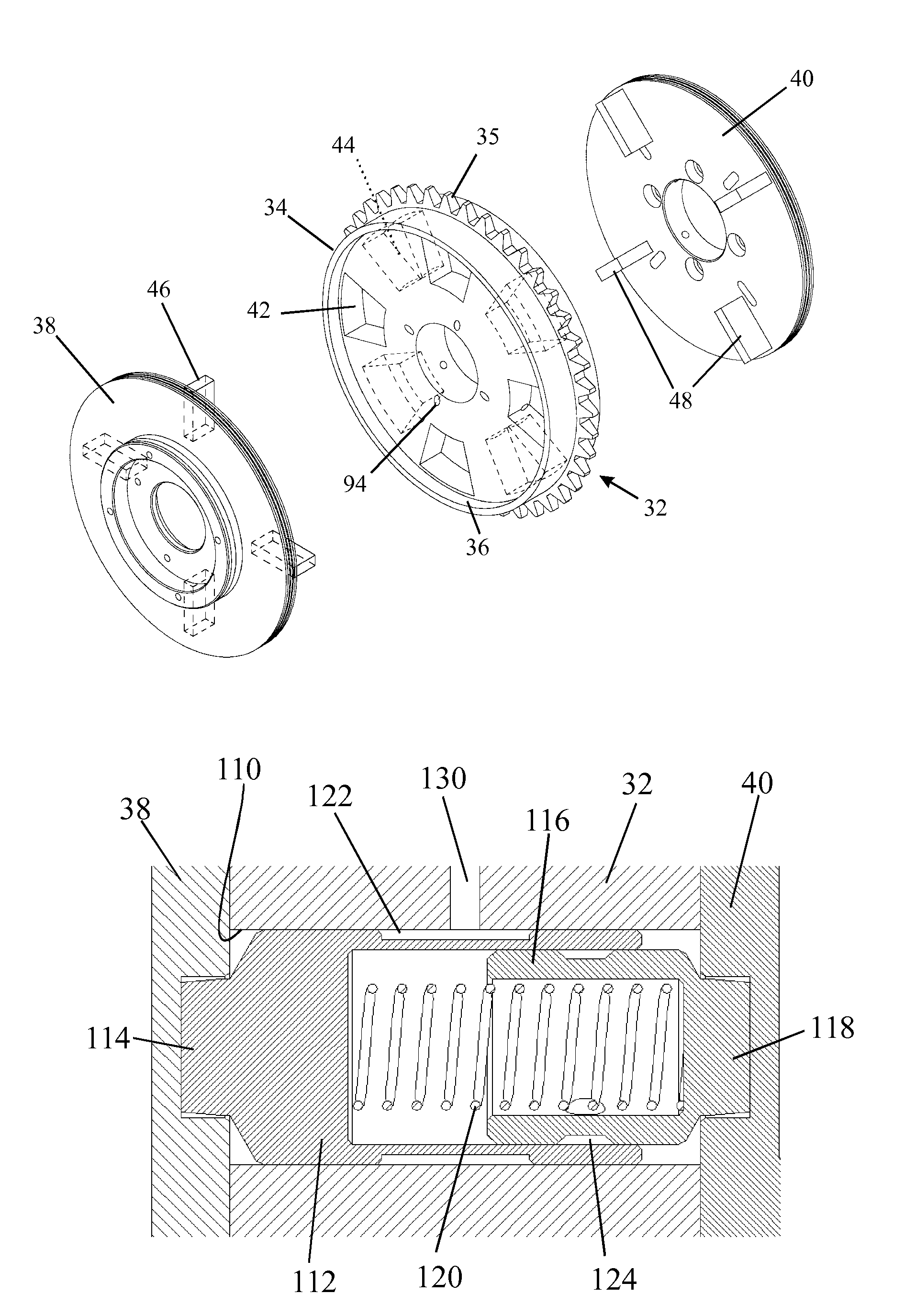 Variable phase drive mechanism