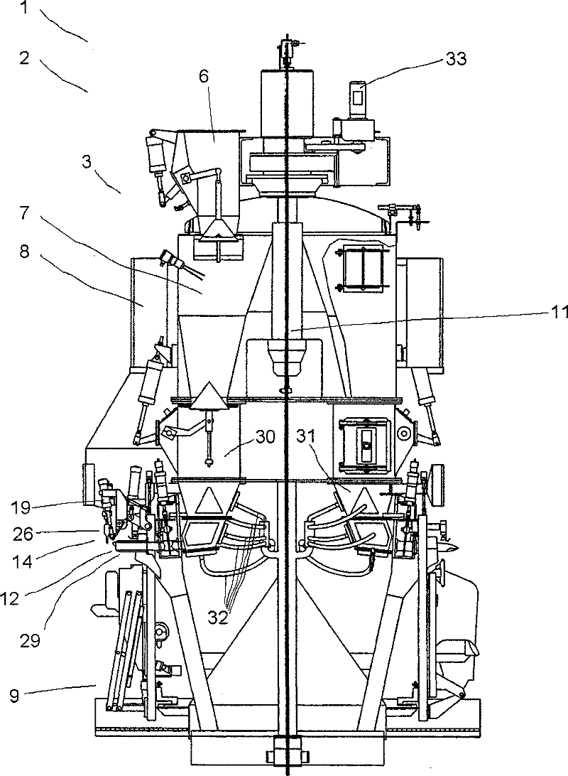 Packing machine and packing method for filling bags