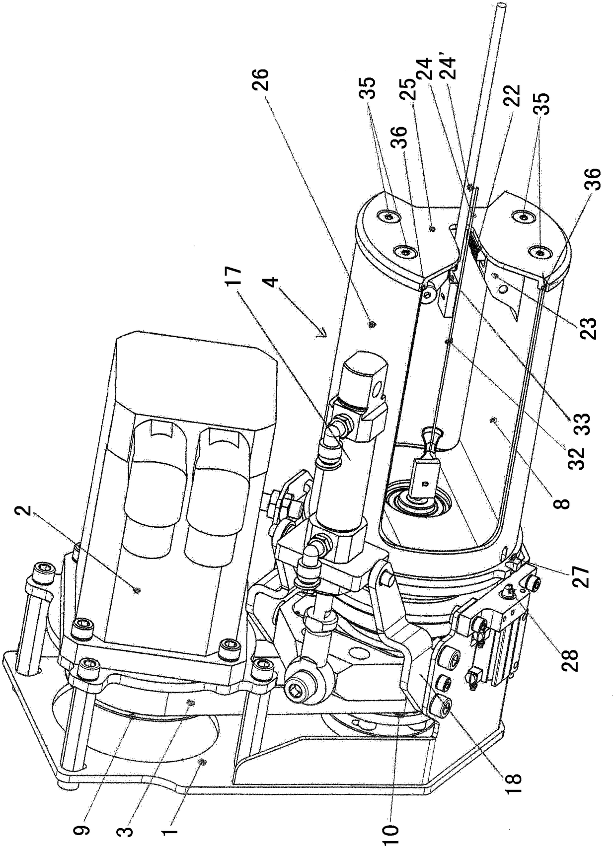 Grippers, twisting heads and twisting devices