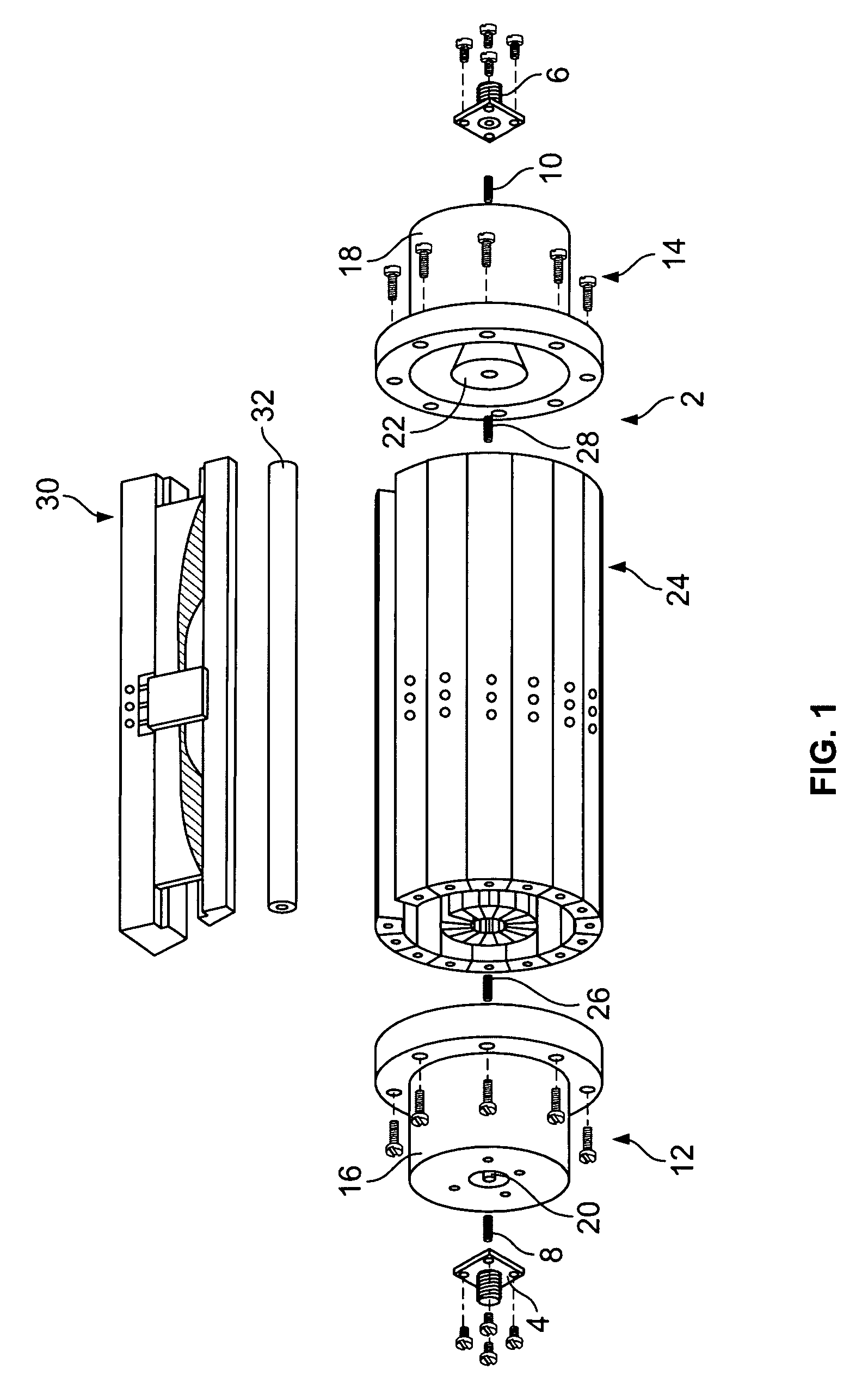 Broadband power combining device using antipodal finline structure