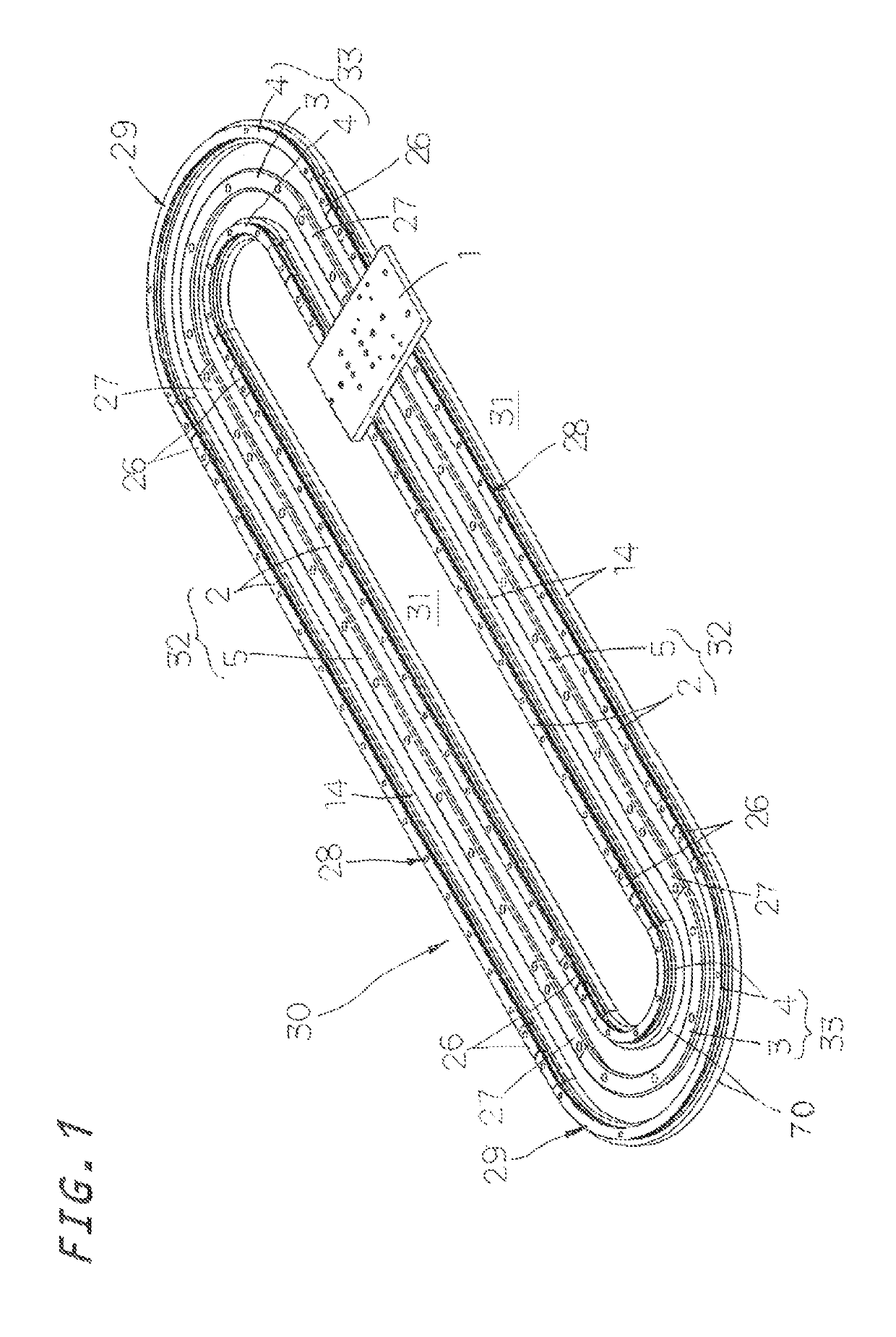 Table circulation guide device