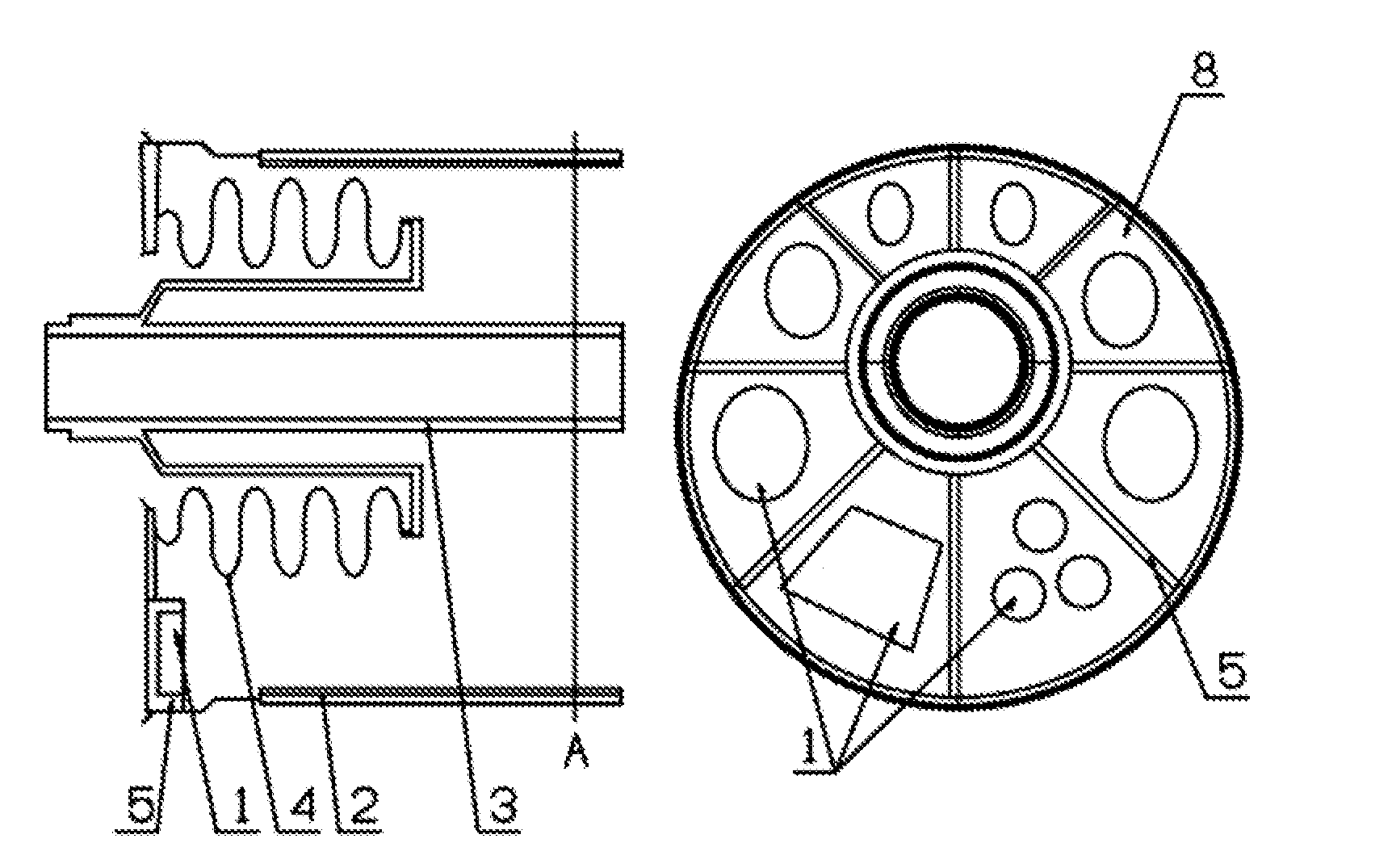 Novel arrangement of non-evaporable getters for a tube solar collector