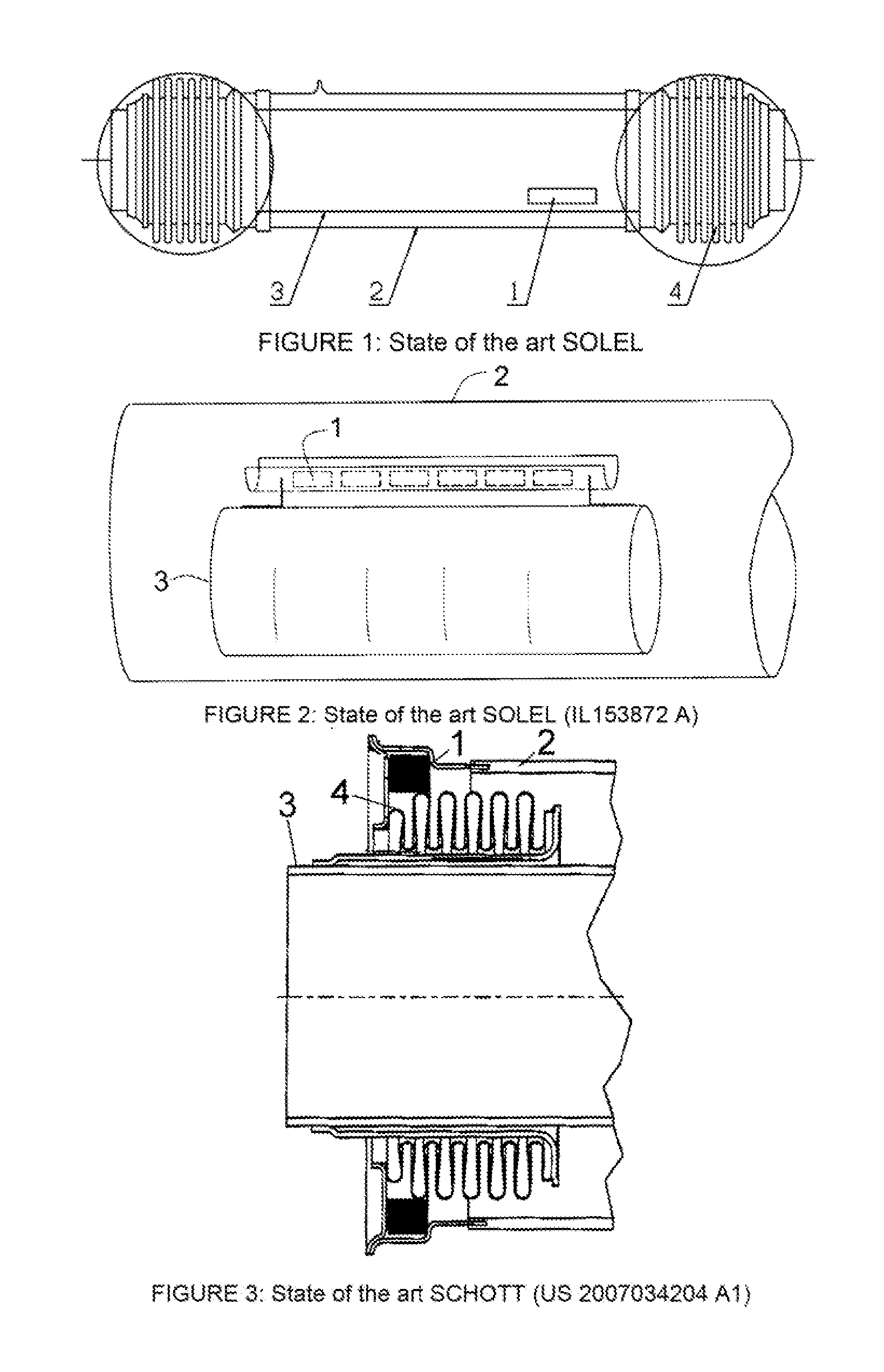 Novel arrangement of non-evaporable getters for a tube solar collector