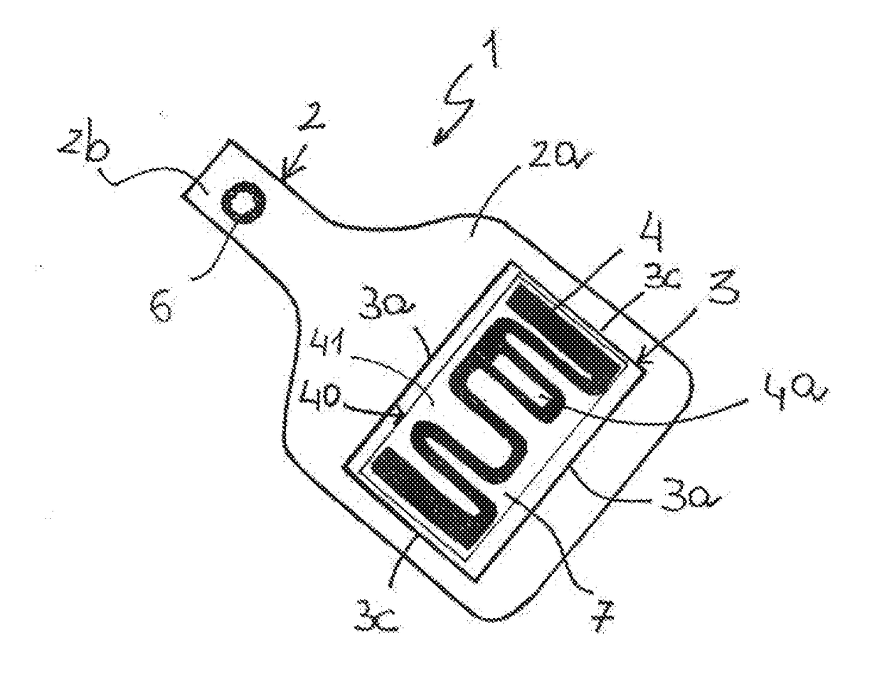 Ear tag for livestock and method for producing an ear tag for livestock