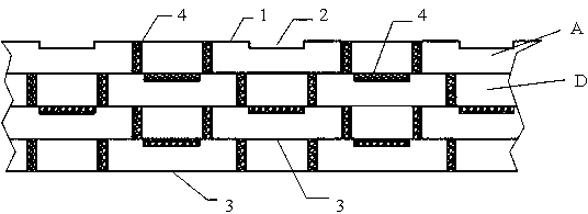 Boss solid brick for preventing wall crack and construction method thereof