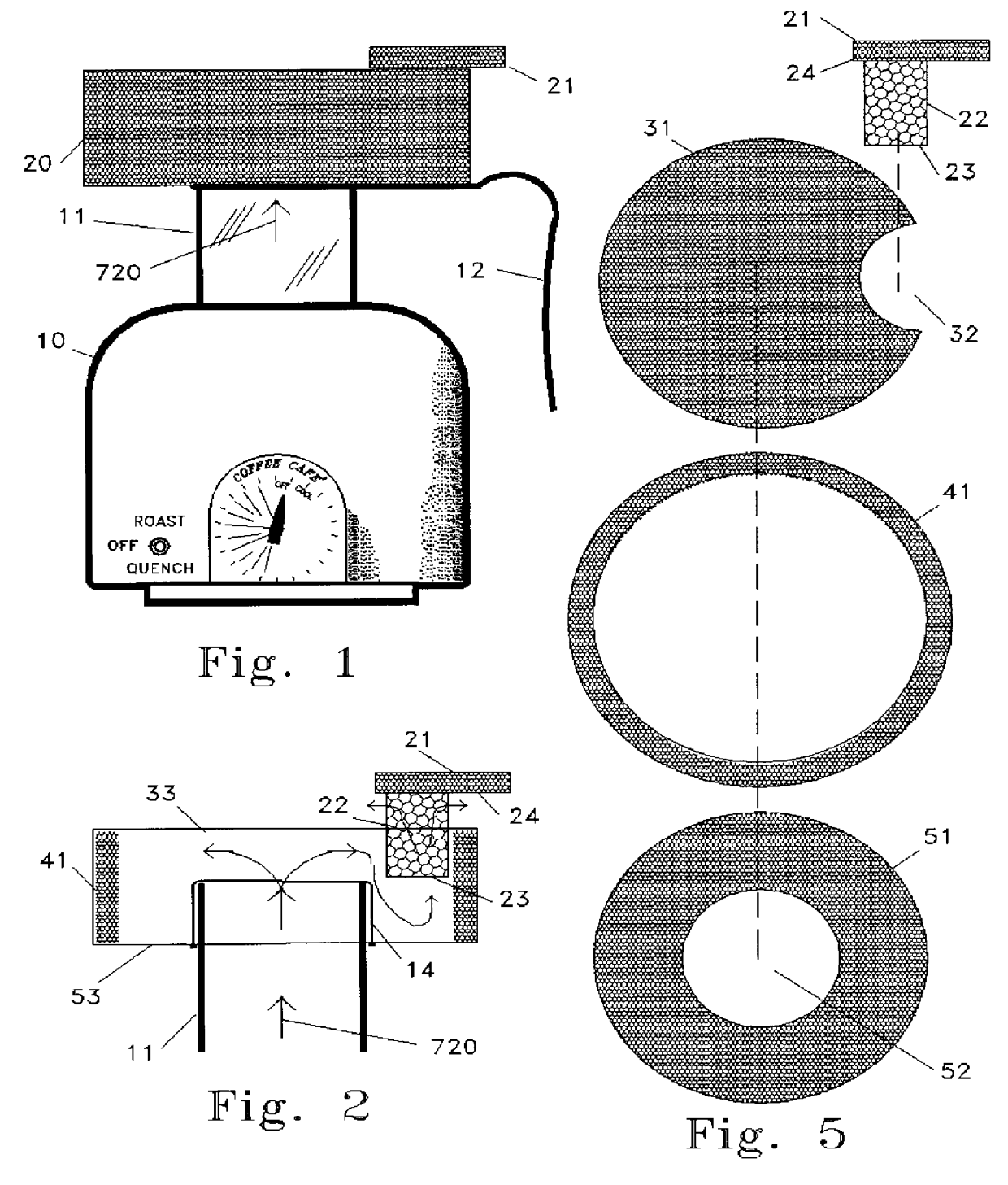 Coffee roaster filter, chaff collector and smoke reducer