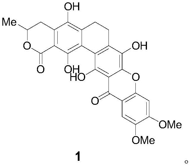 A glycosyl ligand of calixanthamycin A and its intermediate and preparation method