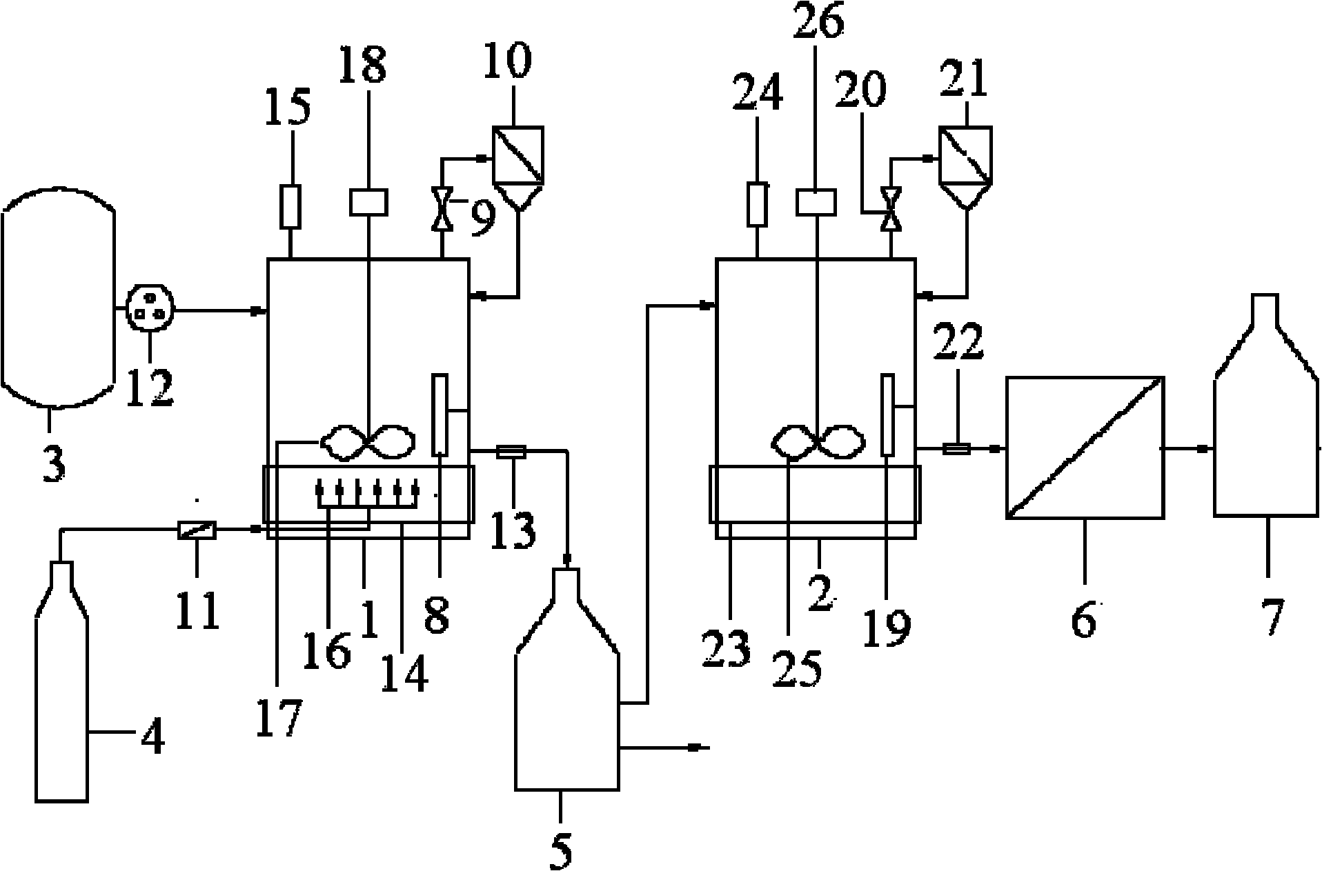 Spatial life support system urine wastewater treatment device and method