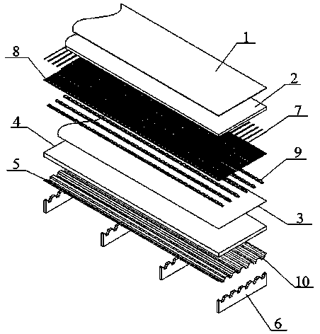 A COCS combine bridge deck structure