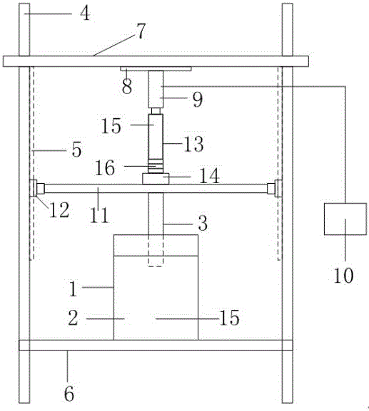 Vertical loading device for simulating pile sinking process of static pressure pile