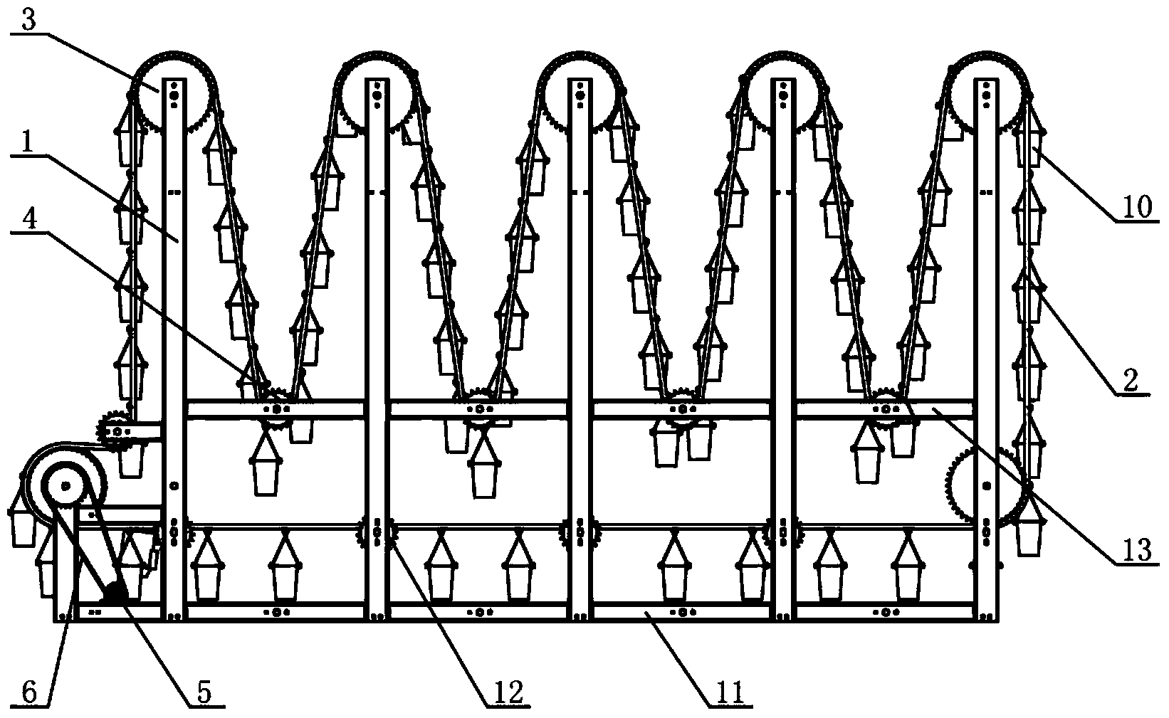 Vegetable cycle production line