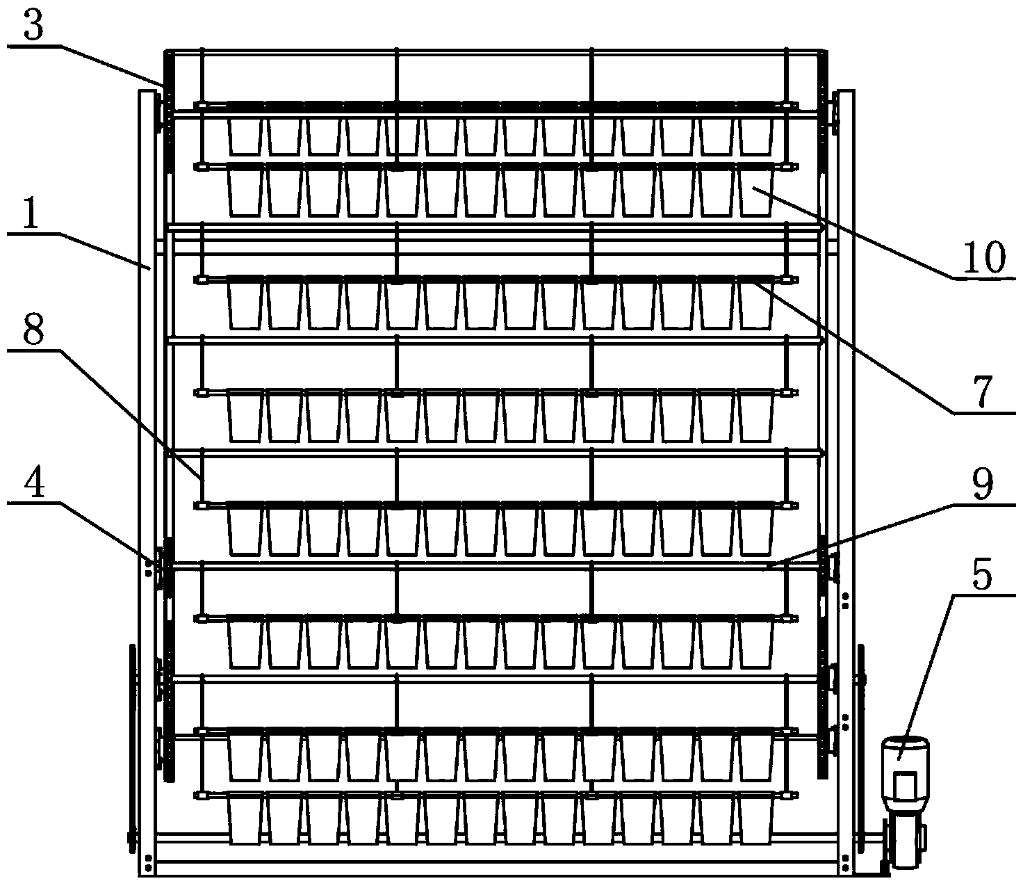 Vegetable cycle production line