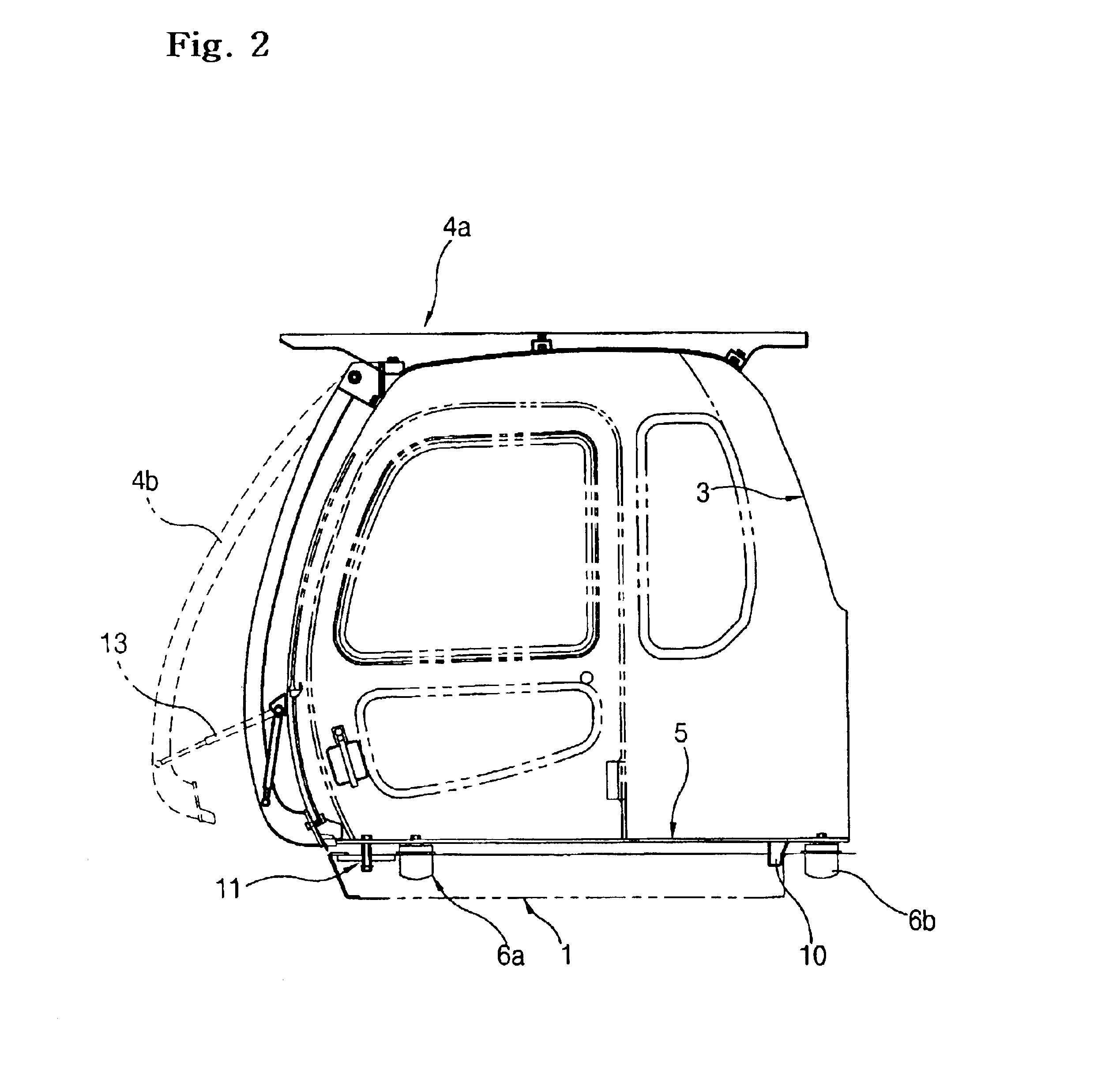 Driver protection structure and a device supporting the same