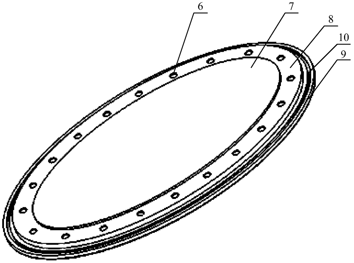 A protective cover for wing fuel tank and its forming process