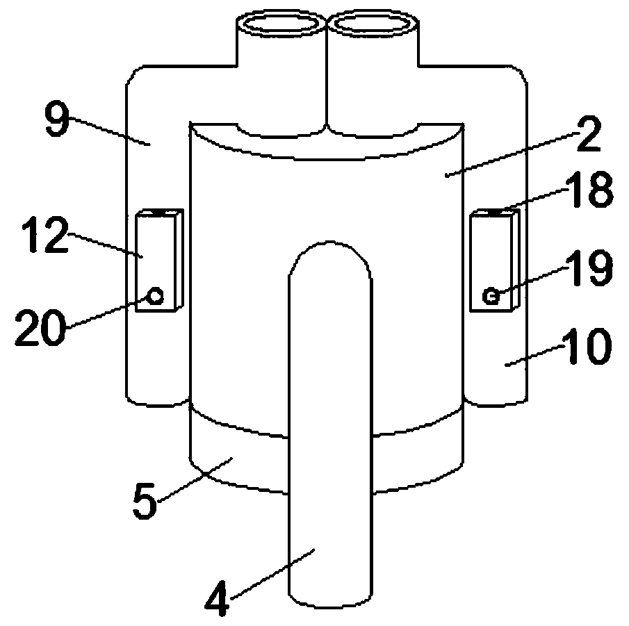 An environment-friendly double-layer automobile exhaust pipe