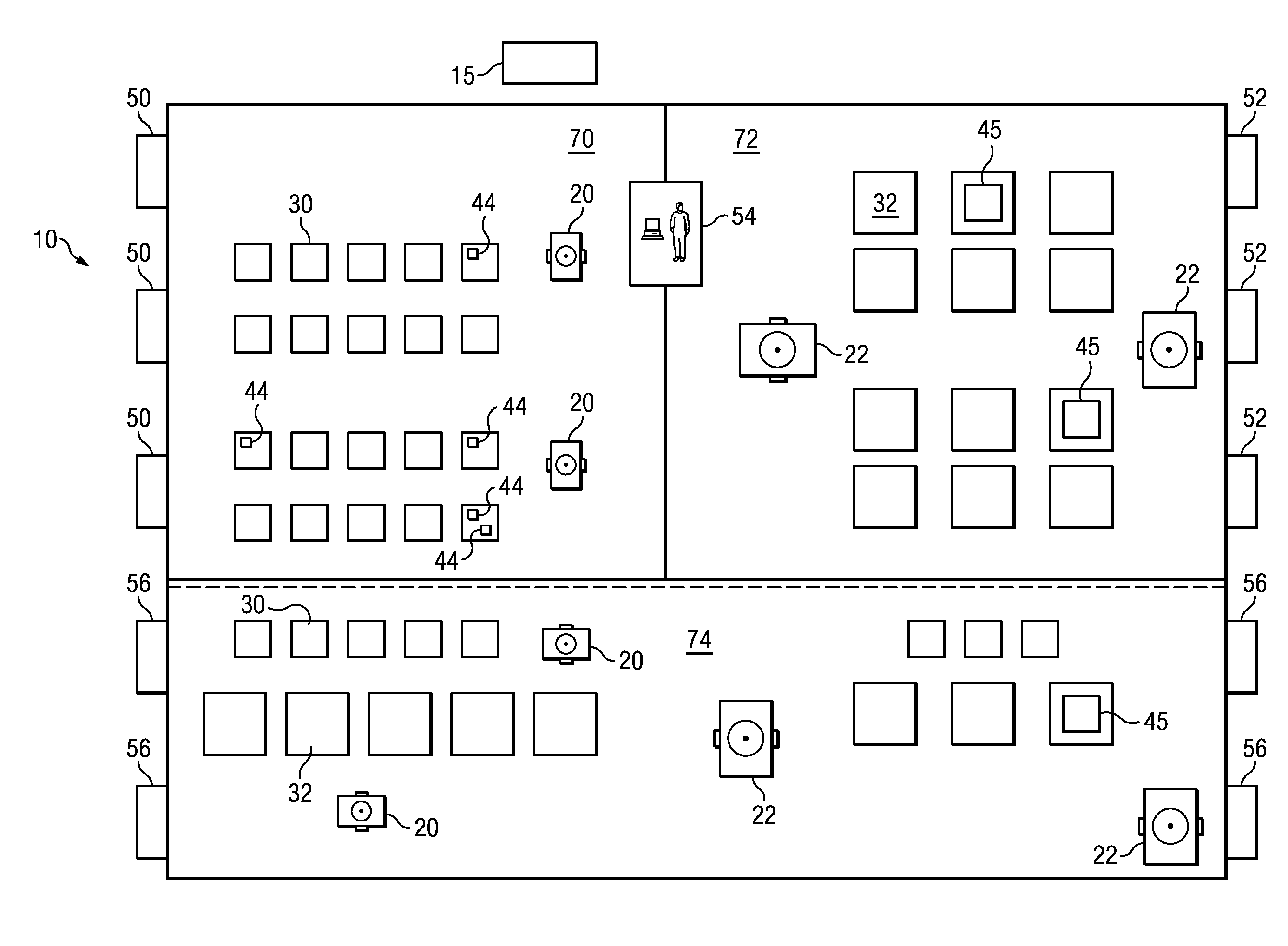 System and method for inventory management using mobile drive units