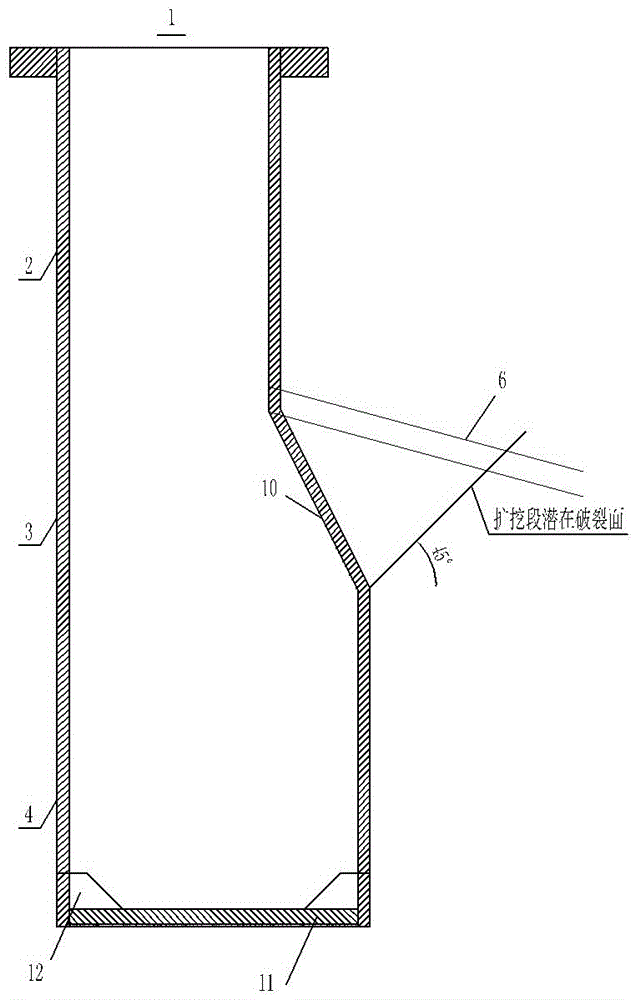 Water-rich sandy cobble ground heteromorphosis deep shaft structural system and construction method thereof