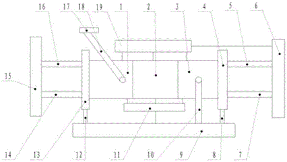 Aero-engine main force bearing component overall static strength assessment test system and method