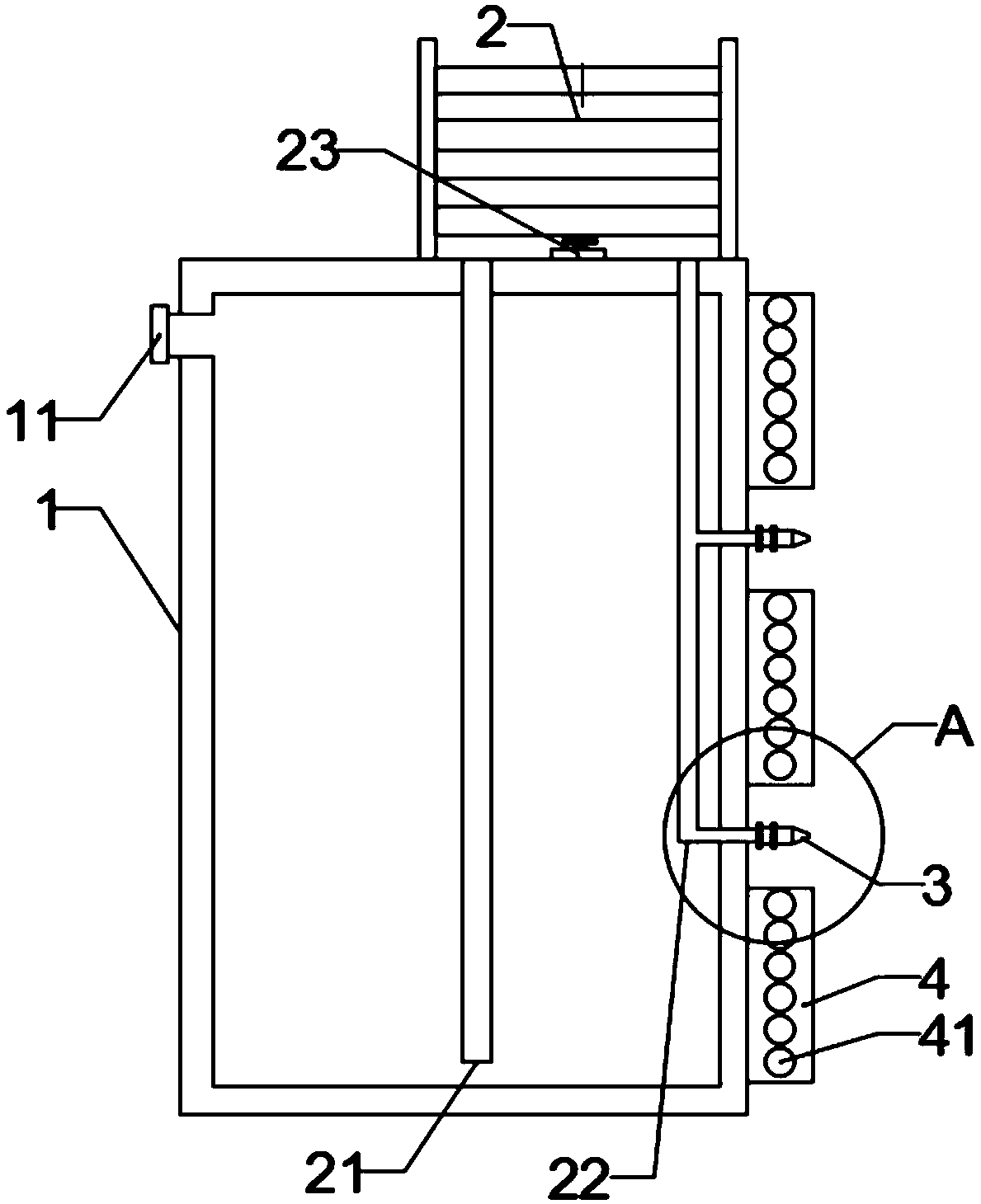 Energy-saving type air purification equipment for livestock breeding