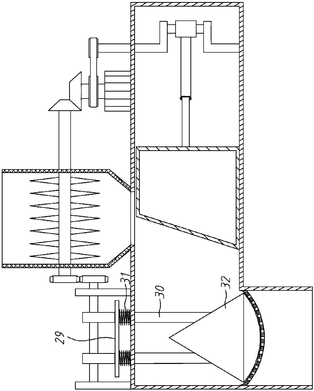 Automatic high-efficiency pounding machine for Chinese herbal medicine processing