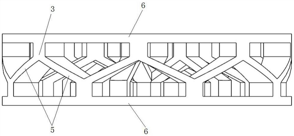 Reinforced negative stiffness metamaterial structure