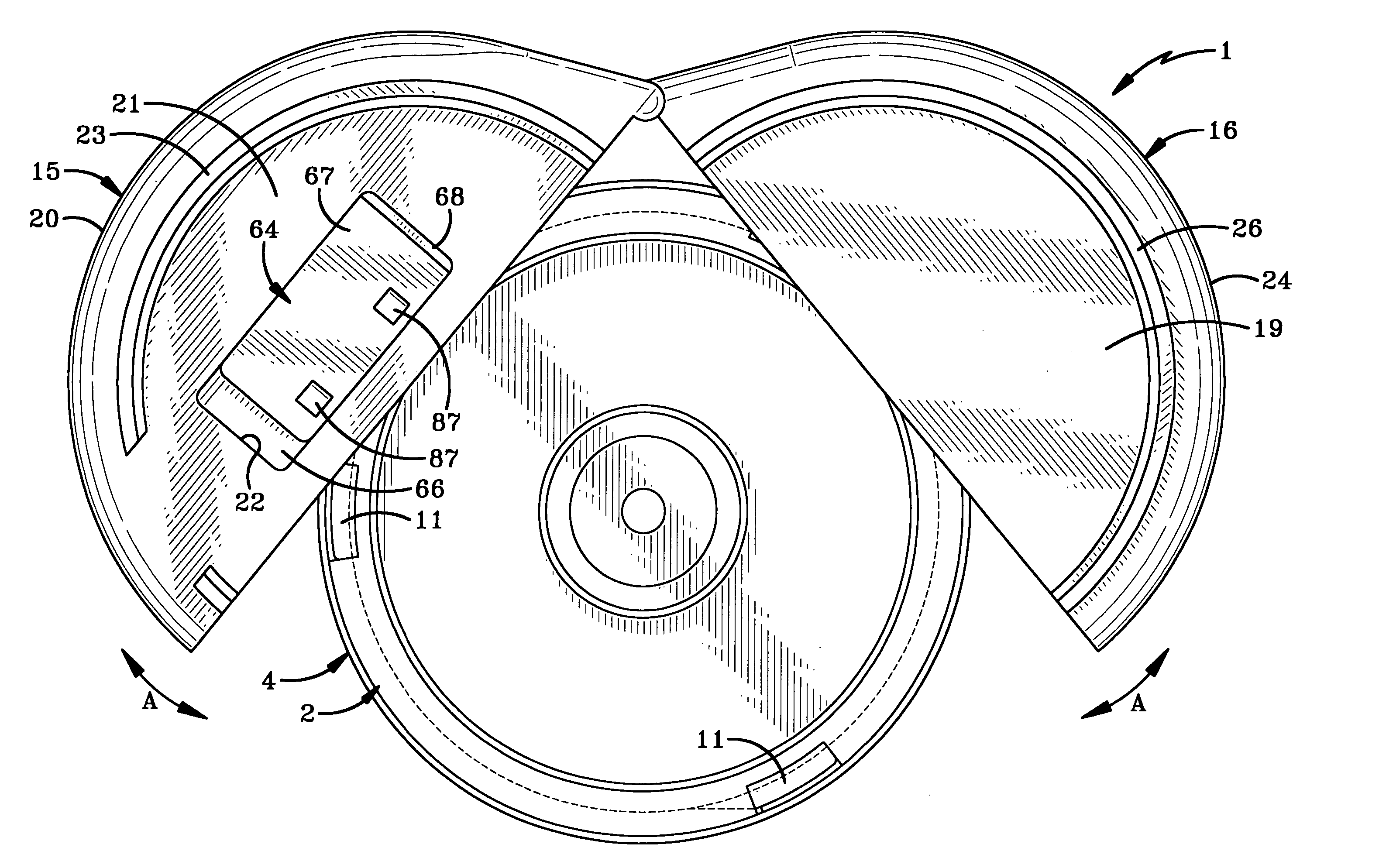 Security collar for media discs