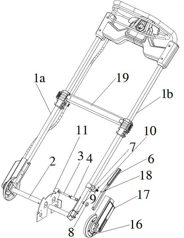 Multi-gear handle mechanism and lawn mower comprising same